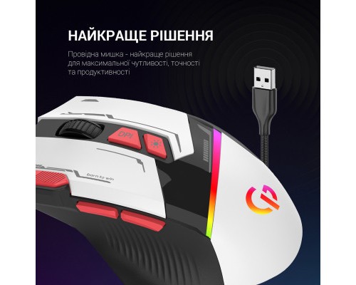 Мишка GamePro GM300W USB White (GM300W)