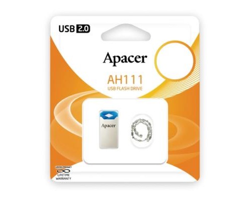 USB флеш накопичувач Apacer 32GB AH111 Blue RP USB2.0 (AP32GAH111U-1)