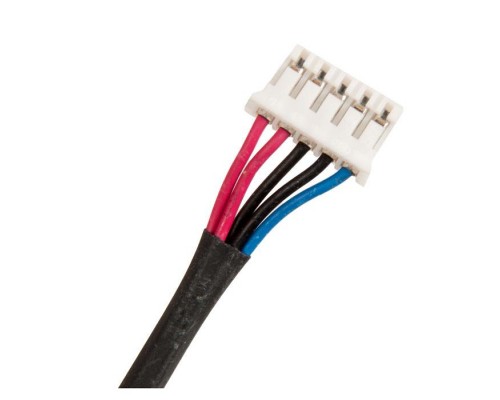 Роз'єм живлення ноутбука з кабелем для Lenovo PJ585 (прямоугольный + center pin), 5-p Универсальный (A49071)