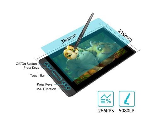 Графічний планшет Huion Kamvas Pro 13 (PRO13)