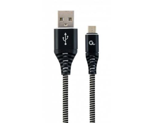 Дата кабель USB 2.0 Micro 5P to AM Cablexpert (CC-USB2B-AMmBM-2M-BW)