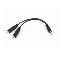 Кабель мультимедійний Jack 3.5mm M to 2 x Jack 3.5mm F 0.1m Cablexpert (CCA-415-0.1M)