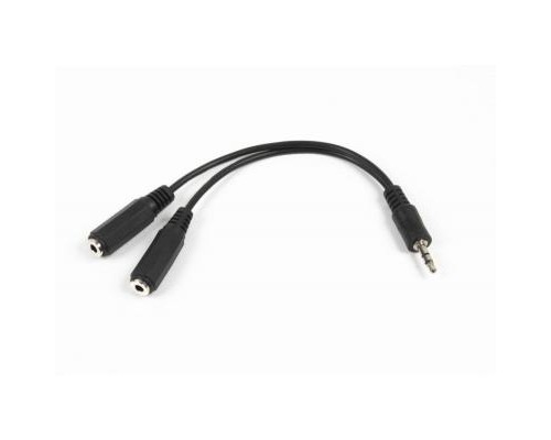 Кабель мультимедійний Jack 3.5mm M to 2 x Jack 3.5mm F 0.1m Cablexpert (CCA-415-0.1M)