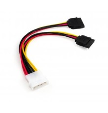 Кабель живлення SATA power 0.2m 2 connectors Vinga (VCPSATA2PW2)