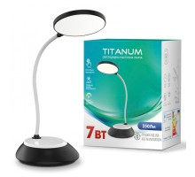Настільна лампа TITANUM LED DC3 7W 3000-6500K USB чорна (TLTF-022B)