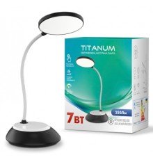 Настільна лампа TITANUM LED DC3 7W 3000-6500K USB чорна (TLTF-022B)