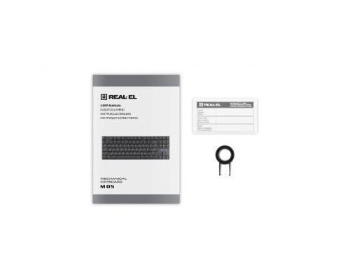 Клавіатура REAL-EL M 05 Grey