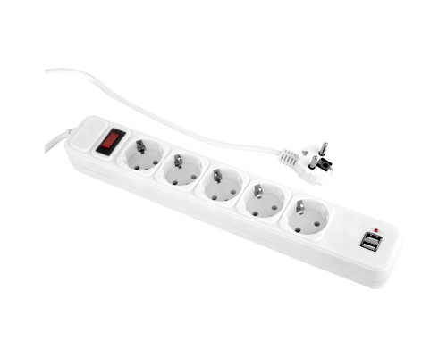 Мережевий фільтр живлення Prologix PRS-075P5CUSB-30W