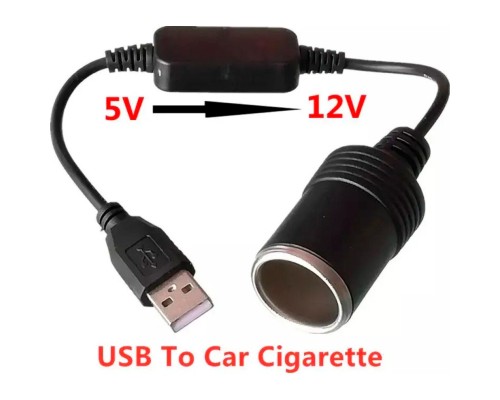 Адаптер CC-512 5V USB to 12V car XoKo (CC-512)