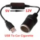 Адаптер CC-512 5V USB to 12V car XoKo (CC-512)