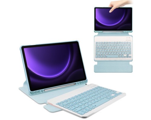 Чохол до планшета BeCover Keyboard 360° Rotatable Samsung Tab S9 (SM-X710/SM-X716)/S9 FE (SM-X510/SM-X516B) 11.0