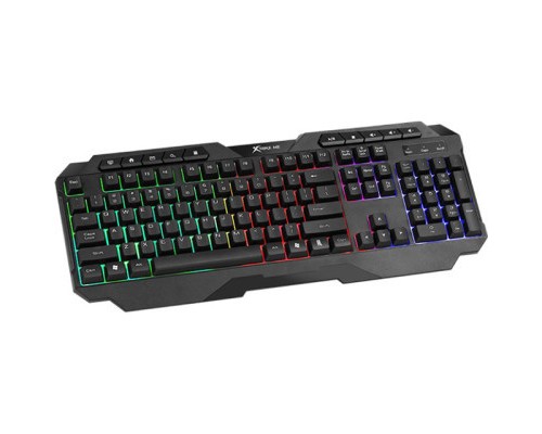 Клавіатура Xtrike ME KB-306 LED USB UA Black (KB-306UA)