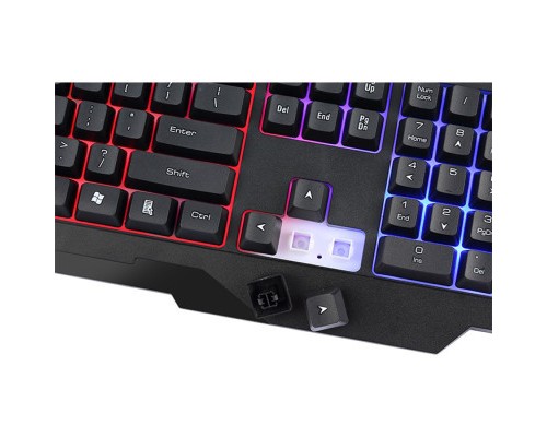 Клавіатура Xtrike ME KB-306 LED USB UA Black (KB-306UA)