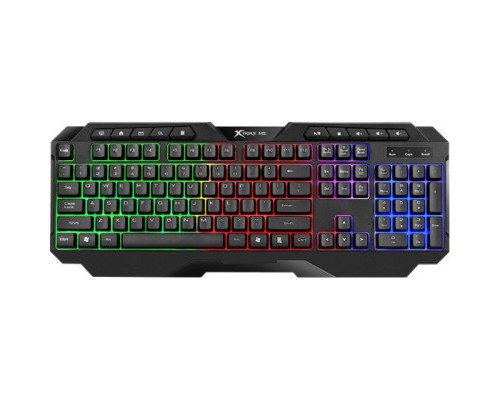 Клавіатура Xtrike ME KB-306 LED USB UA Black (KB-306UA)