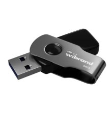 USB флеш накопичувач Wibrand 64GB Lizard Black USB 3.2 Gen 1 (USB 3.0) (WI3.2/LI64P9B)