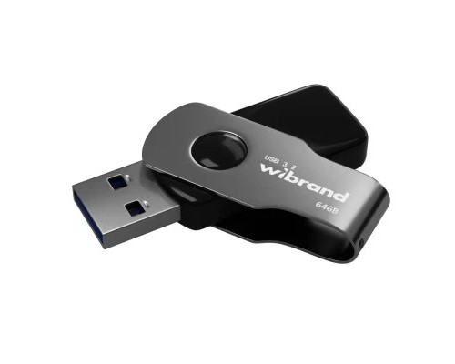 USB флеш накопичувач Wibrand 64GB Lizard Black USB 3.2 Gen 1 (USB 3.0) (WI3.2/LI64P9B)