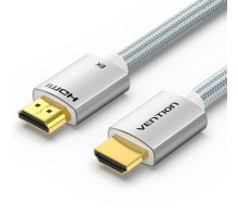 Кабель мультимедійний HDMI to HDMI 1.5m V2.1 8K 60Hz Silver Metal Type Vention (ALCIG)