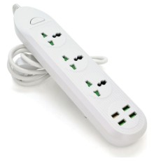 Мережевий фільтр живлення Voltronic TВ-Т16, 4роз, 3*USB White (ТВ-Т16-White)
