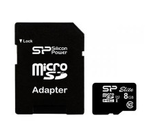 Карта пам'яті Silicon Power 8Gb microSDHC class 10 (SP008GBSTHBU1V10SP)