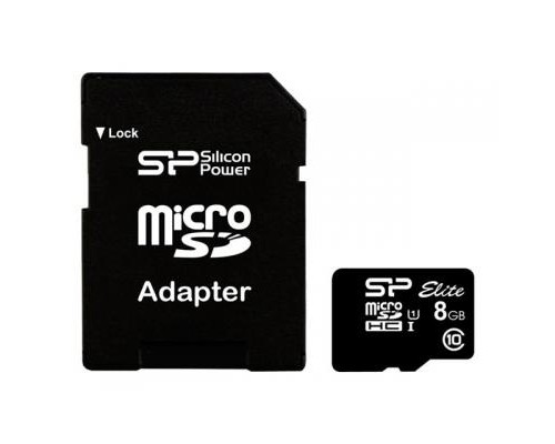 Карта пам'яті Silicon Power 8Gb microSDHC class 10 (SP008GBSTHBU1V10SP)