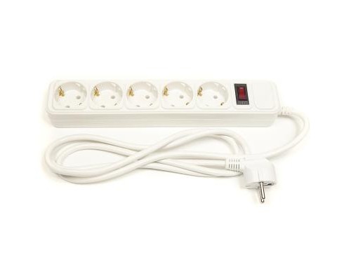 Мережевий фільтр живлення PowerPlant 1.8 м, 5 розетoк, евростандарт (JY-1056/1.8) (PPSA10M18S5)