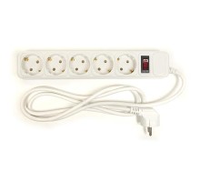 Мережевий фільтр живлення PowerPlant 1.8 м, 5 розетoк, евростандарт (JY-1056/1.8) (PPSA10M18S5)
