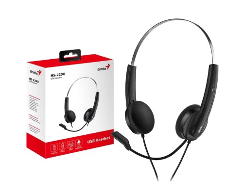 Навушники Genius HS-220U USB Black (31710020400)