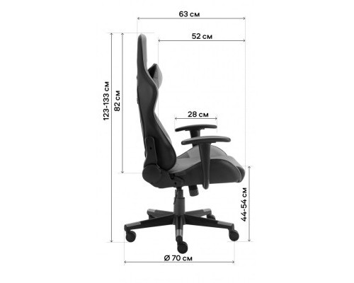 Крісло ігрове GT Racer X-2317 Black/Dark Gray