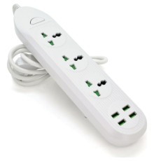 Мережевий фільтр живлення Voltronic TВ-Т16mini, 3роз, 4*USB White (ТВ-Т16mini-White)