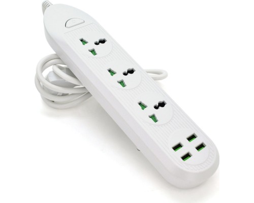 Мережевий фільтр живлення Voltronic TВ-Т16mini, 3роз, 4*USB White (ТВ-Т16mini-White)