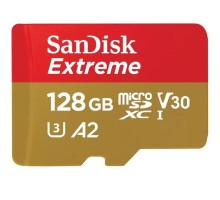 Карта пам'яті SanDisk 128GB microSD class 10 UHS-I U3 Extreme (SDSQXAA-128G-GN6MA)