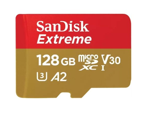 Карта пам'яті SanDisk 128GB microSD class 10 UHS-I U3 Extreme (SDSQXAA-128G-GN6MA)