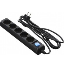 Мережевий фільтр живлення 2E 5xSchuko, 3м black (2E-U05ESM3BK)