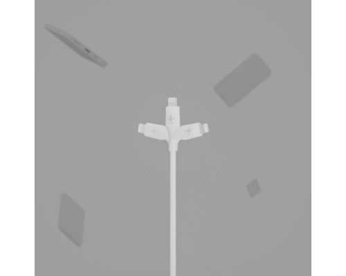 Дата кабель USB 2.0 AM to Lightning 2.0m White Belkin (CAA008BT2MWH)