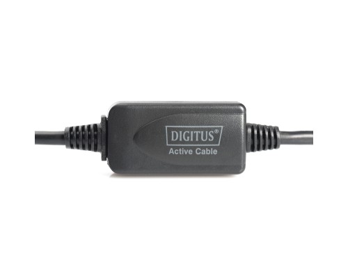 Дата кабель USB 2.0 AM/AF 15.0m Active Digitus (DA-73101)