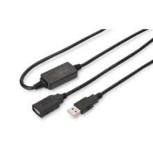 Дата кабель USB 2.0 AM/AF 15.0m Active Digitus (DA-73101)