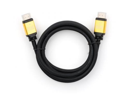 Кабель мультимедійний HDMI to HDMI 3.0 m V2.0 metal Vinga (VCPDCHDMI2VMM3BK)