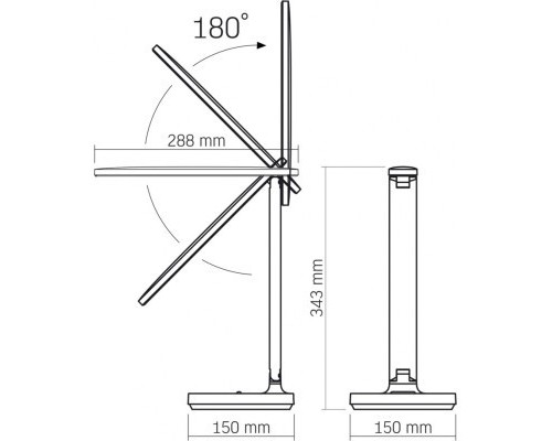 Настільна лампа Videx LED з акумулятором 5W 1800-5000K (VL-TF16W)