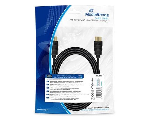 Кабель мультимедійний HDMI to HDMI 5.0m MRCS211 Mediarange (MRCS198)