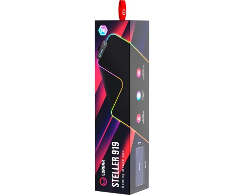 Килимок для мишки Lorgar Steller 919 RGB USB Black (LRG-GMP919)