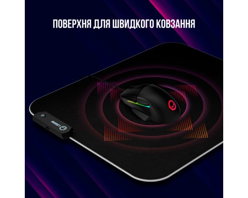 Килимок для мишки Lorgar Steller 919 RGB USB Black (LRG-GMP919)