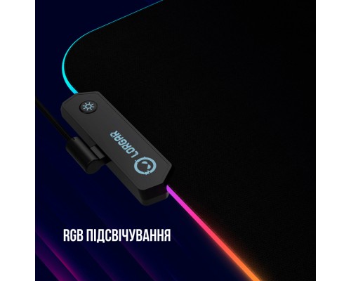 Килимок для мишки Lorgar Steller 919 RGB USB Black (LRG-GMP919)