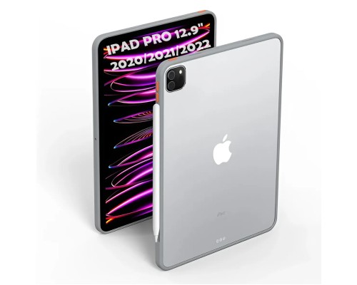 Чохол до планшета BeCover Transparancy Shell Edge Gray Apple iPad Pro 12.9 2020/2021/2022 (711687)