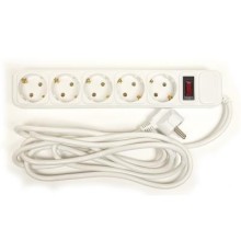 Мережевий фільтр живлення PowerPlant 3 м, 5 розеток, евростандарт (JY-1056/3) (PPSA10M30S5)