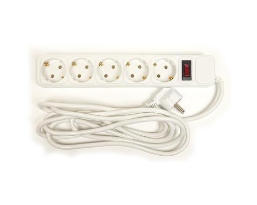 Мережевий фільтр живлення PowerPlant 3 м, 5 розеток, евростандарт (JY-1056/3) (PPSA10M30S5)