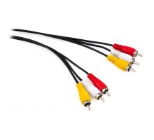 Кабель мультимедійний 3RCA to 3RCA 1.8m Vinga (VCP3RCA1.8)