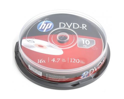 Диск DVD HP DVD-R 4.7GB 16X 10шт (69315/DME00026-3)