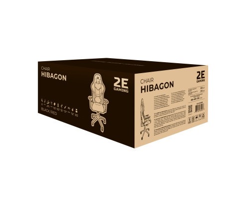Крісло ігрове 2E GAMING HIBAGON Black/Red (2E-GC-HIB-BKRD)