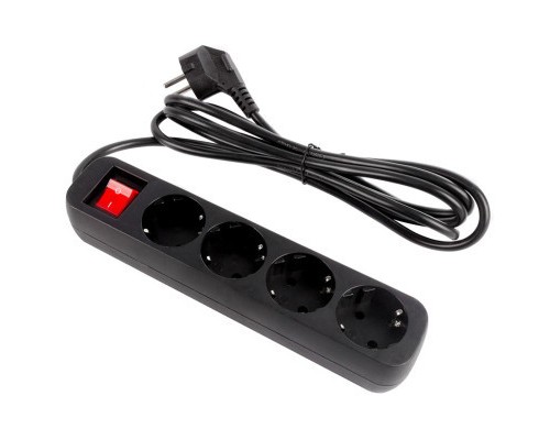 Мережевий фільтр живлення ColorWay CW-PSEA42BK /2M black (CW-PSEA42BK)