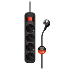 Мережевий фільтр живлення ColorWay CW-PSEA42BK /2M black (CW-PSEA42BK)